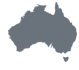 Small shape of Australia with tagline